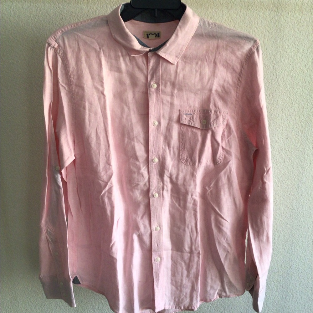 M030 1901 Light Pink Casual Button-Down Shirt